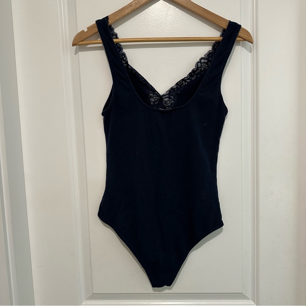 Streetwear Society Navy Lace Bodysuit